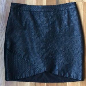 Black Pleather Skirt